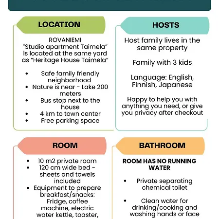 Taimela - Private Apartment, Great For Single Travellers 3* Рованиеми